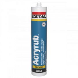 Soudal Acryrub acrylkit zwart 310 ml